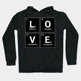 Love Funny Chemistry Mendeleev Hoodie